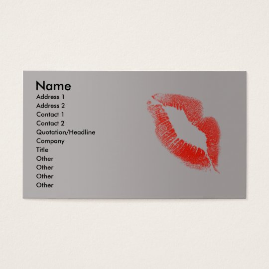 Red Lips Business Card