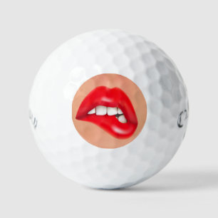 Red Lips Callaway Supersoft Golf Balls