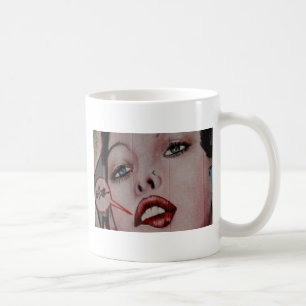Red lips coffee mug