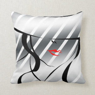 Red lips cushion