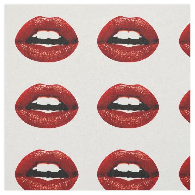 Red Lips Fabric (Swatch)