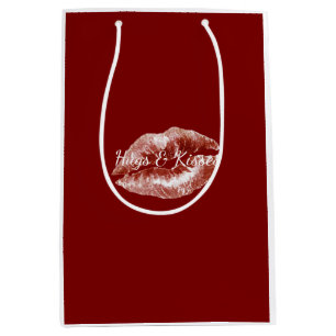 Red Lips Flirty Romantic Valentine's Day Love Medium Gift Bag