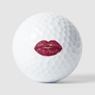 Red Lips Golf Balls