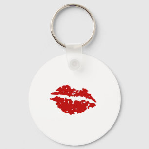 Red Lips Key Ring