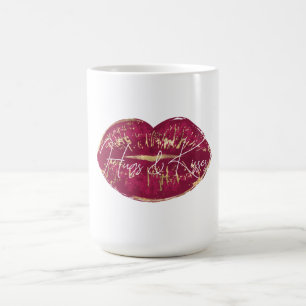 Red Lips Kiss  Coffee Mug