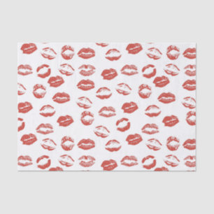 Red Lips Kiss Tissue Paper