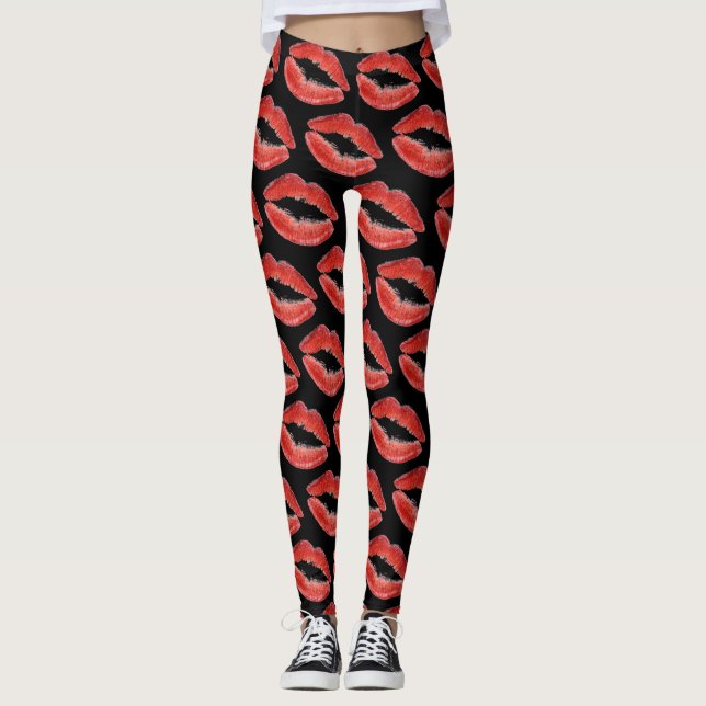 Red Lips Leggings (Front)