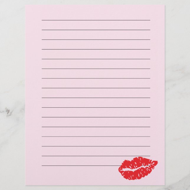 Red lips Letterhead (Front)
