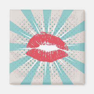 Red lips magnet
