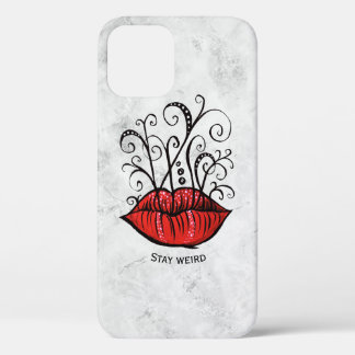 Red Lips Makeup Artist Name iPhone 12 Case