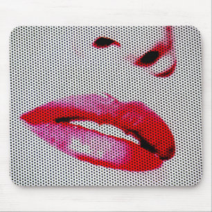 Red Lips Mouse Mat