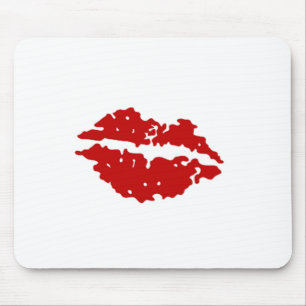 Red Lips Mouse Mat