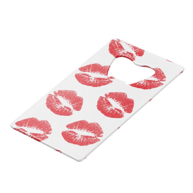 Red Lips, Pattern Of Lips, Red Lipstick, Kiss (Front Angled)