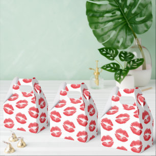 Red Lips, Pattern Of Lips, Red Lipstick, Kiss Favour Box