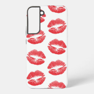 Red Lips, Pattern Of Lips, Red Lipstick, Kiss Samsung Galaxy Case