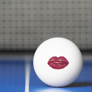 Red Lips Ping Pong Ball