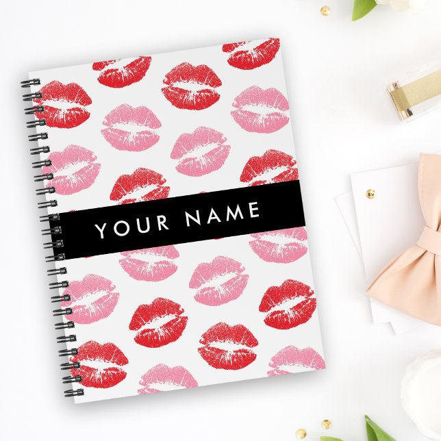 Red Lips, Pink Lips, Kiss, Your Name, Personalise Planner (Creator Uploaded)