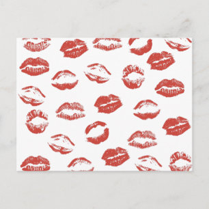 Red Lips Postcard