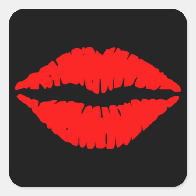 Red Lips Sticker (Front)