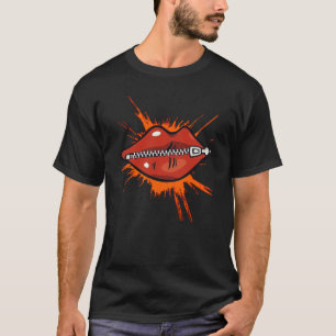 Red lips with zipper T-Shirt