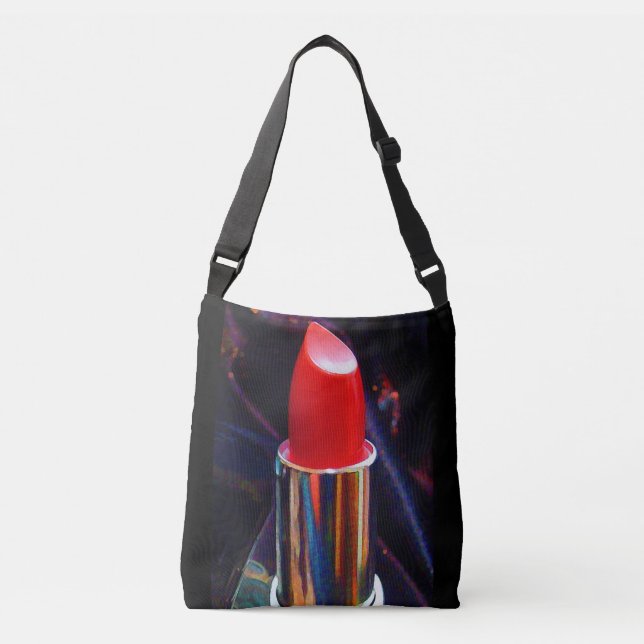 Red Lipstick Crossbody Bag (Front)
