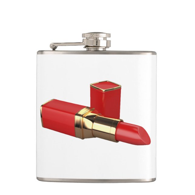Red Lipstick Flask (Front)