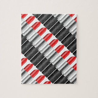 Red lipstick. jigsaw puzzle