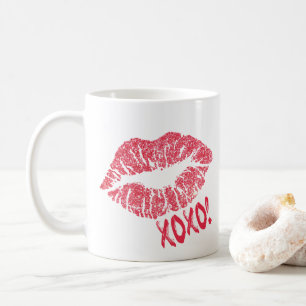 Red Lipstick Kiss Mark XOXO! Coffee Mug