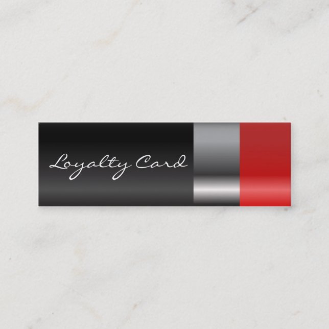 Red lipstick Loyalty Card (Front)