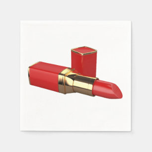 Red Lipstick Paper Napkins