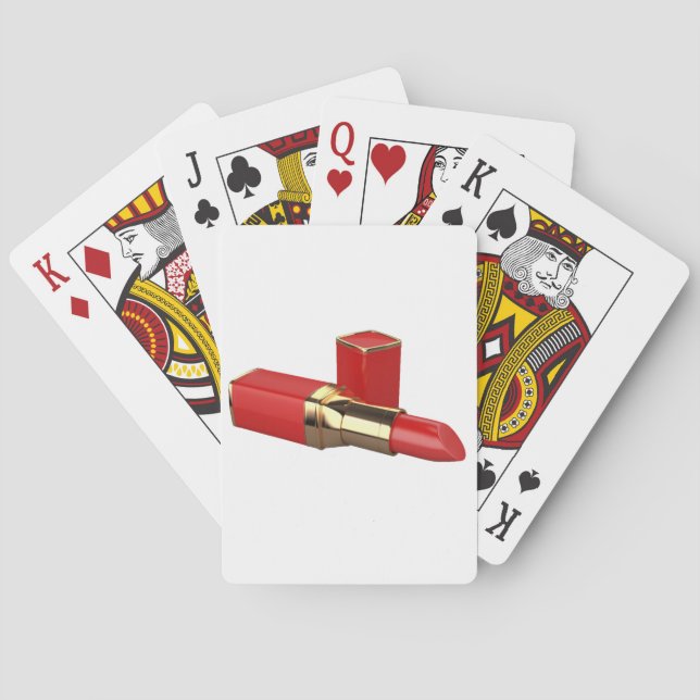 Red Lipstick Playing Cards (Back)