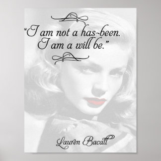 Red Lipstick Vintage Hollywood Actress Quotes Poster