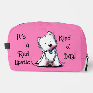 Red Lipstick Westie Dopp Kit