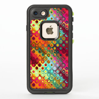 Red Liquid Rainbow Dots