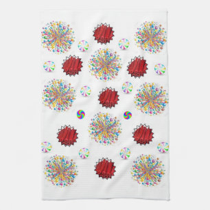 Red Liquorice Kitchen Hand Towel