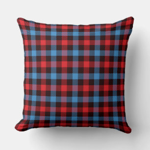 Red/Lite Blue/Blue/Purple Reversible Pillow