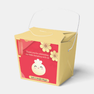 Red Little Dumpling Asian Baby Shower Favour Box