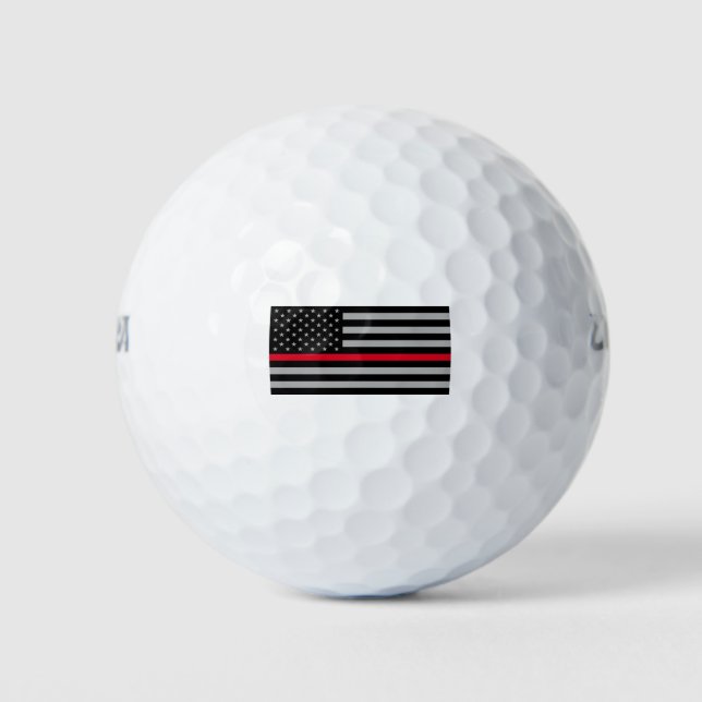 Red Lives Matter, Thin Red Line Golf Balls (Front)