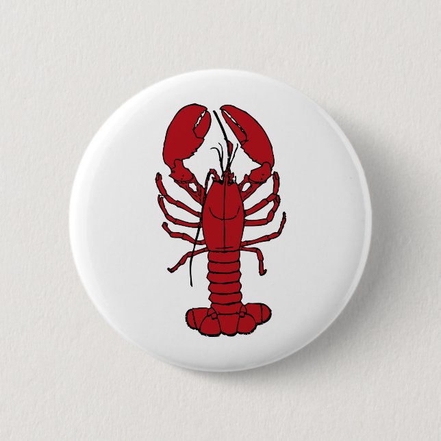 Red Lobster 6 Cm Round Badge (Front)