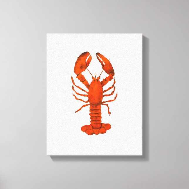 Red Lobster Canvas Print (Front)