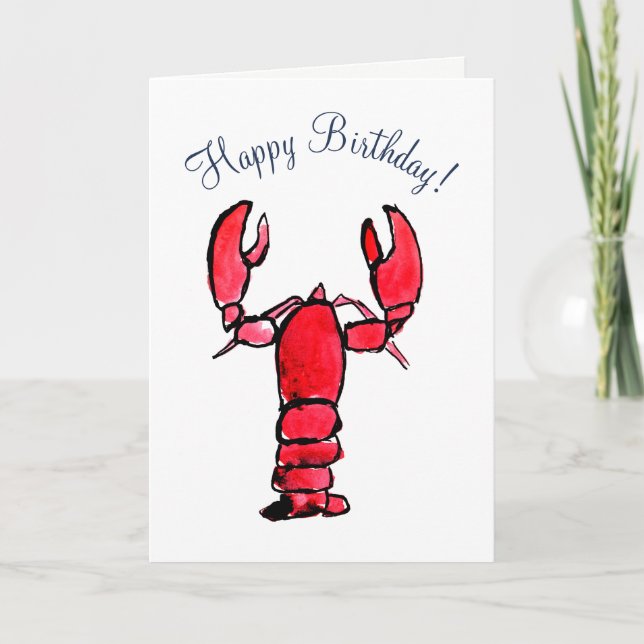 Red Lobster Card Template (Front)