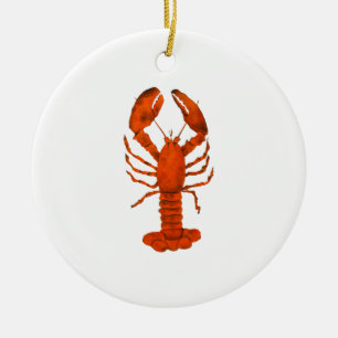 Red Lobster Ceramic Tree Decoration