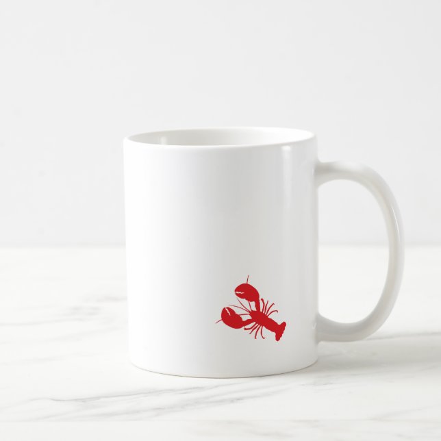 Red Lobster Coastal Modern Beach Travel Fun Coffee Mug (Right)