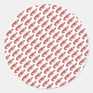 Red Lobster Image Design Classic Round Sticker