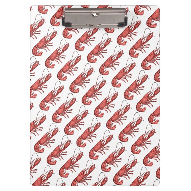 Red Lobster Image Design Clipboard (Front)