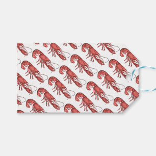 Red Lobster Image Design Gift Tags