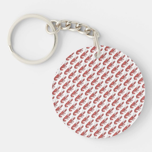 Red Lobster Image Design Key Ring (Front)