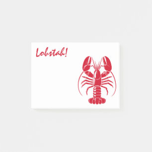 Red Lobster Lobstah Maine New England Coast Post-it Notes