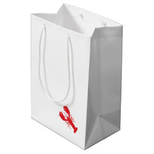 Red Lobster Modern Coastal Travel Fun Medium Gift Bag