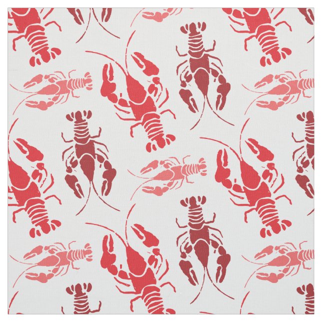 Red Lobster New England Lobster Dinner Fabric (Swatch)